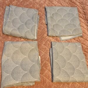IKEA Curtains Set Of 4 Panels 57x98 Lopport Gray White Room Darkening 804.867.95